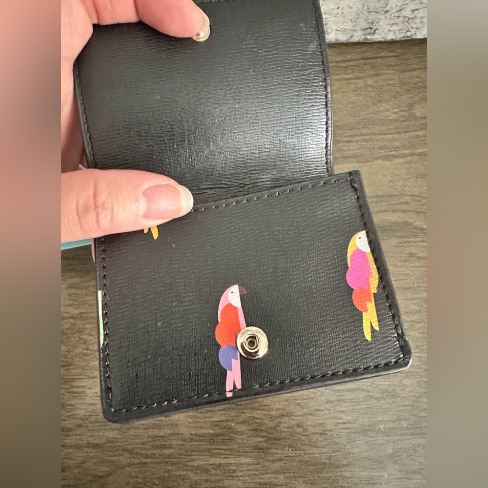 Kate Spade Sylvia Flock Party Small Trifold Wallet - Picture 3 of 8